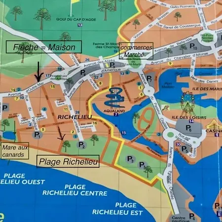 Maisonnette, 5 Pers, 500m Plage, Parking, Terrasse אגדה